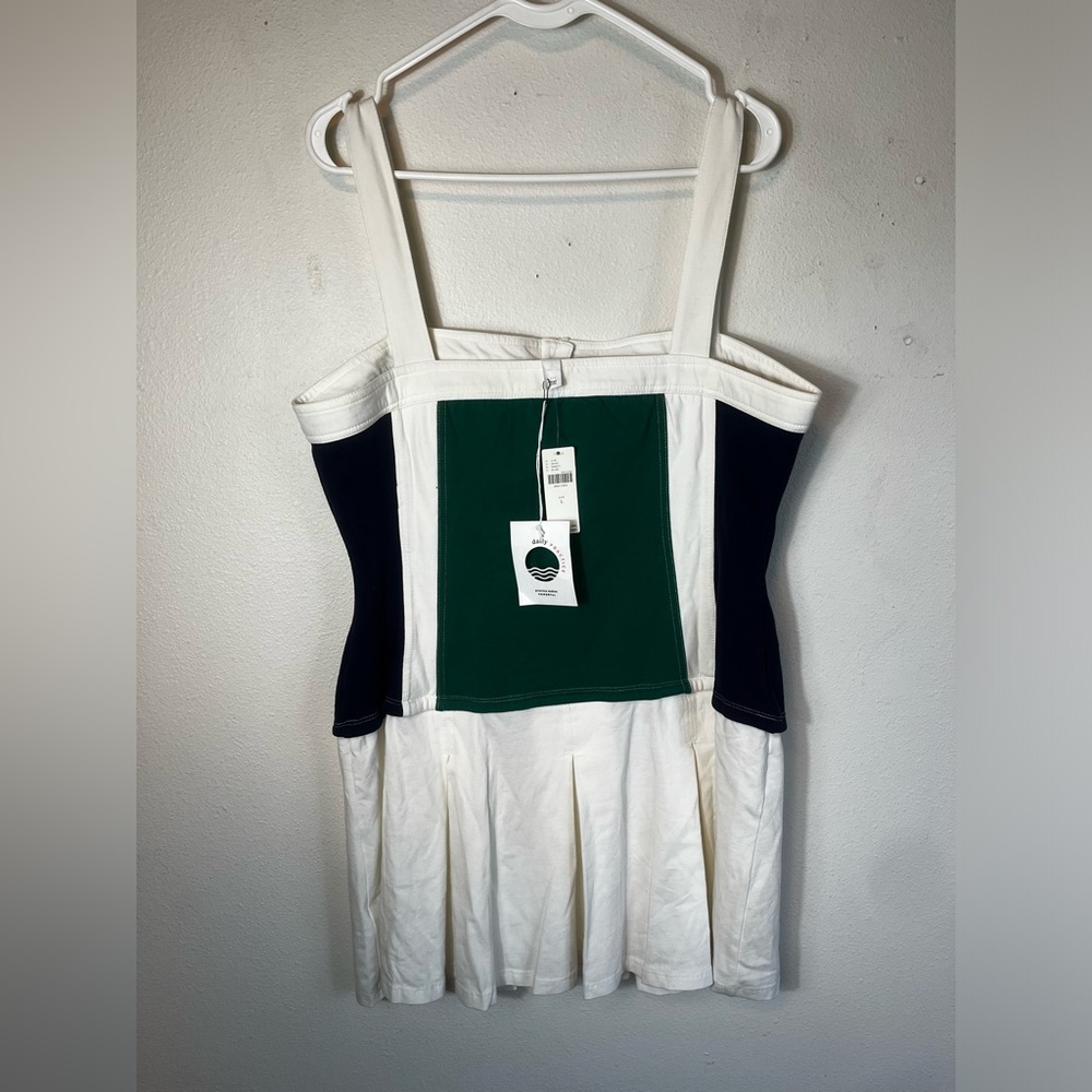 NWT Daily Practice by Anthropologie Sleeveless Pleated Mini Dress Size L - Picture 7 of 7